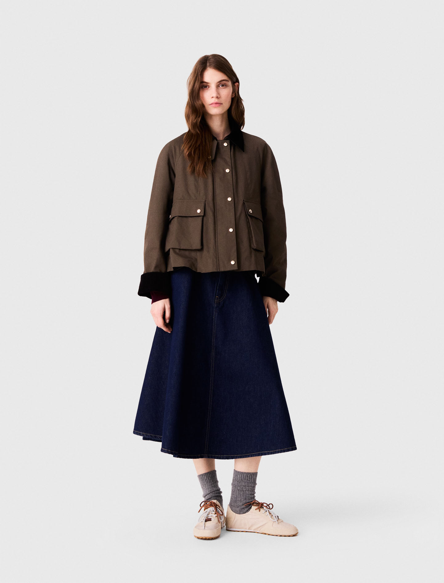 Cotton Trapeze Jacket