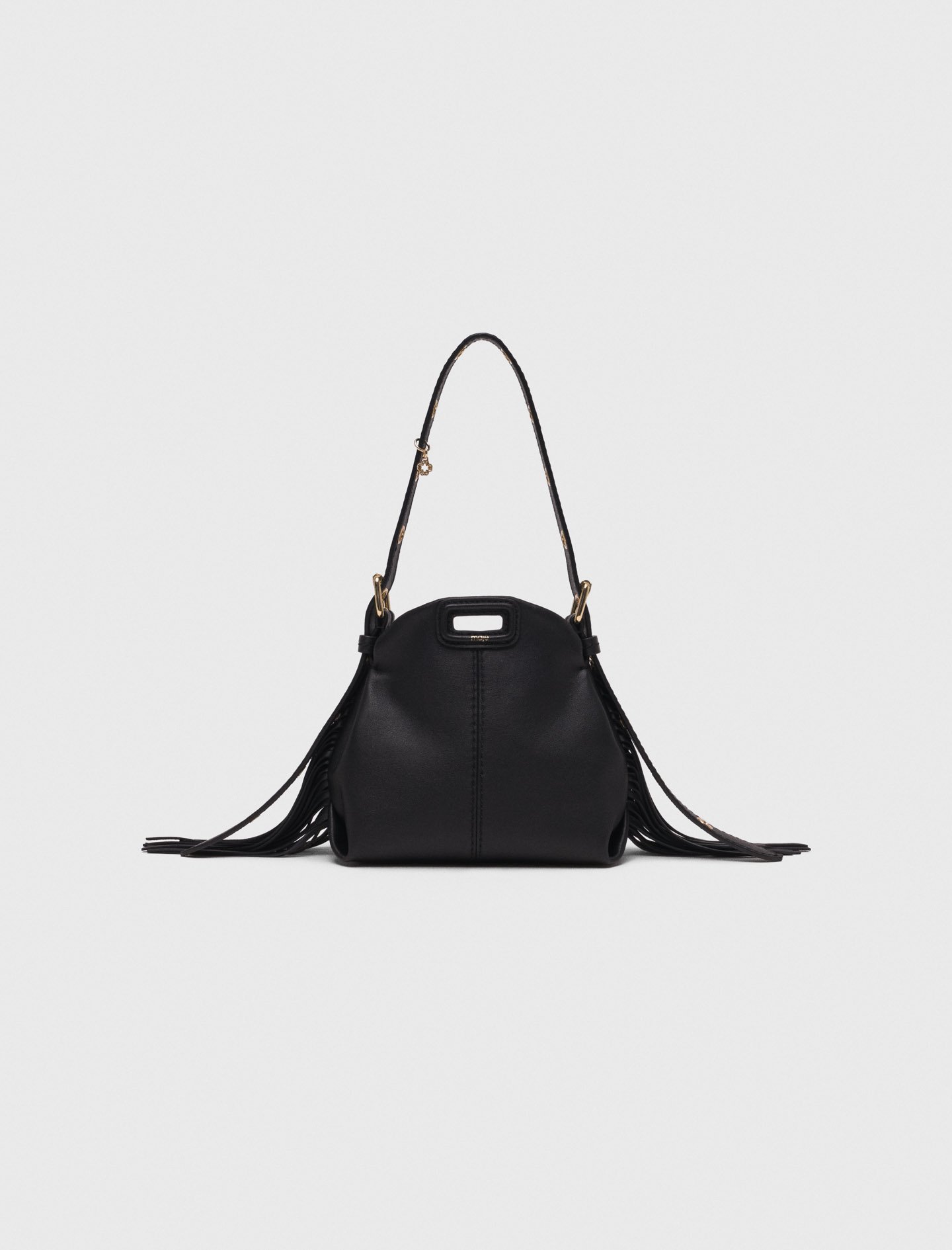 Woman's leather Miss M micro leather bag for Fall/Winter, size One Size, in color Black / Black