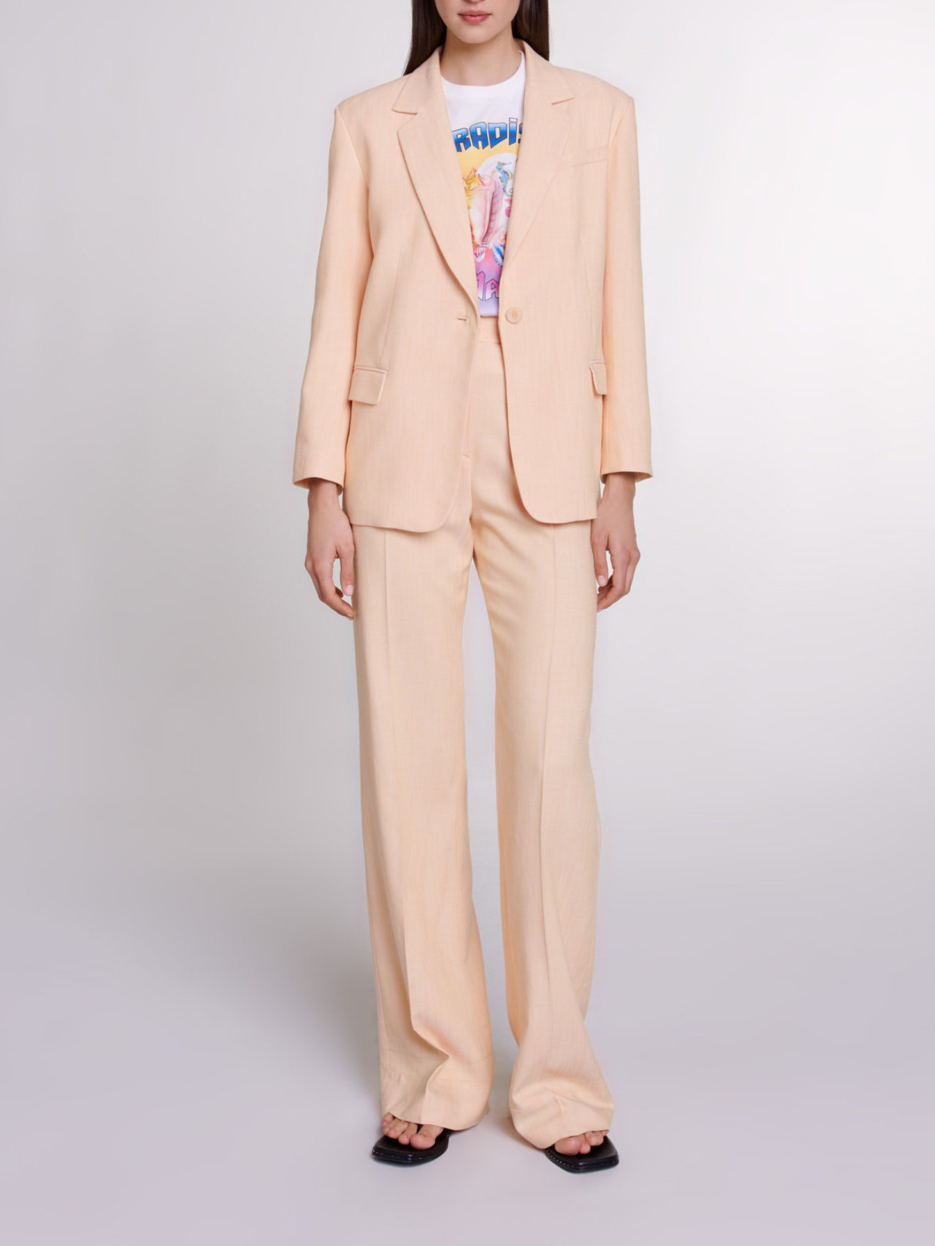 Maje Woman's viscose Suit jacket for Spring/Summer, in color Yellow banana /