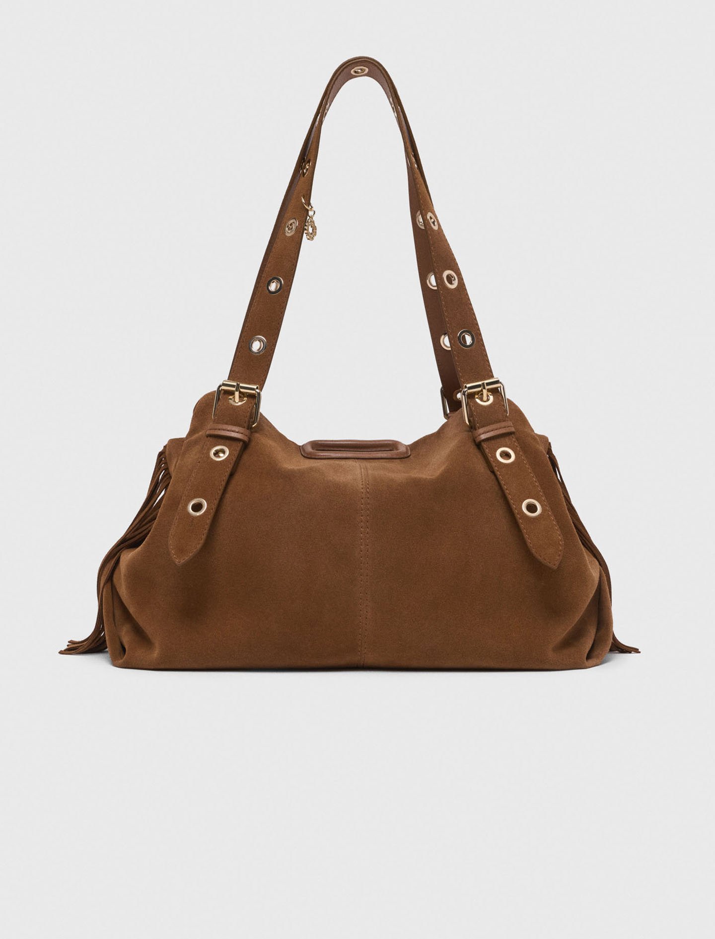 Woman's leather Suede Miss M XL bag for Fall/Winter, size One Size, in color Camel / Brown