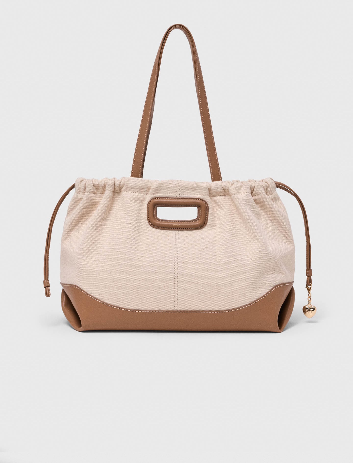 ミィ Milpli canvas and leather tote bag Bicolor For Women | Maje