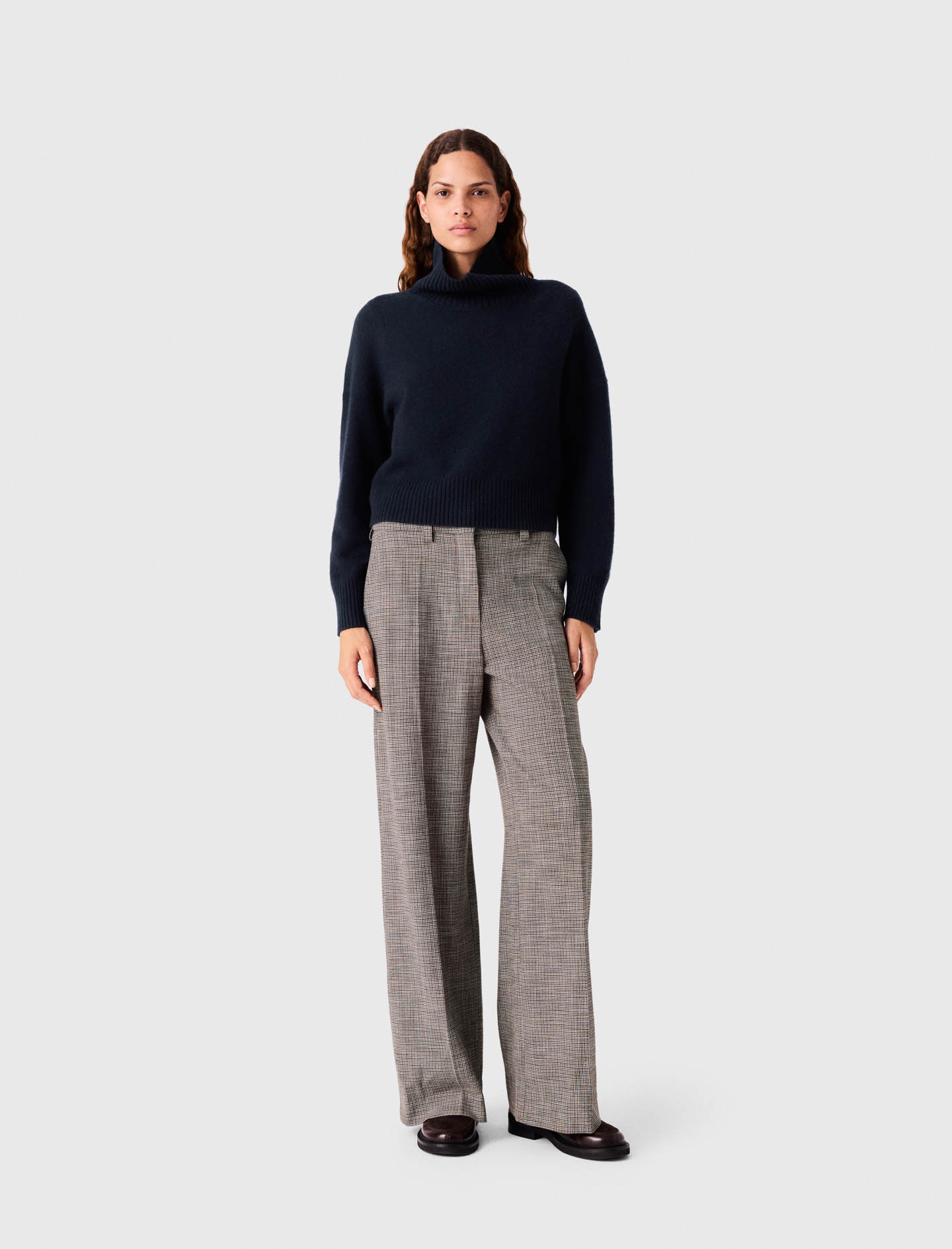 High-Neck Cashmere Sweater
