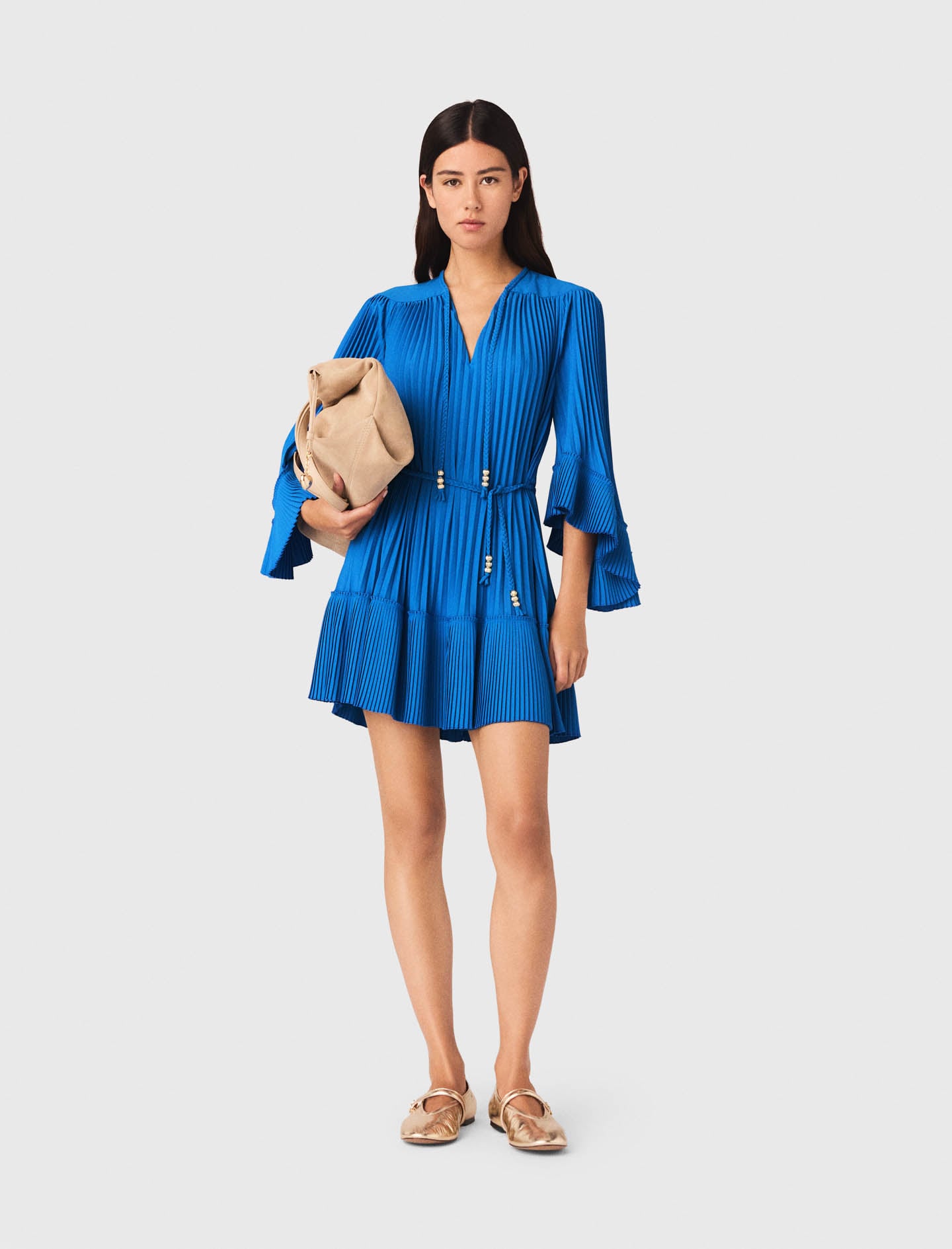 Short pleated dress