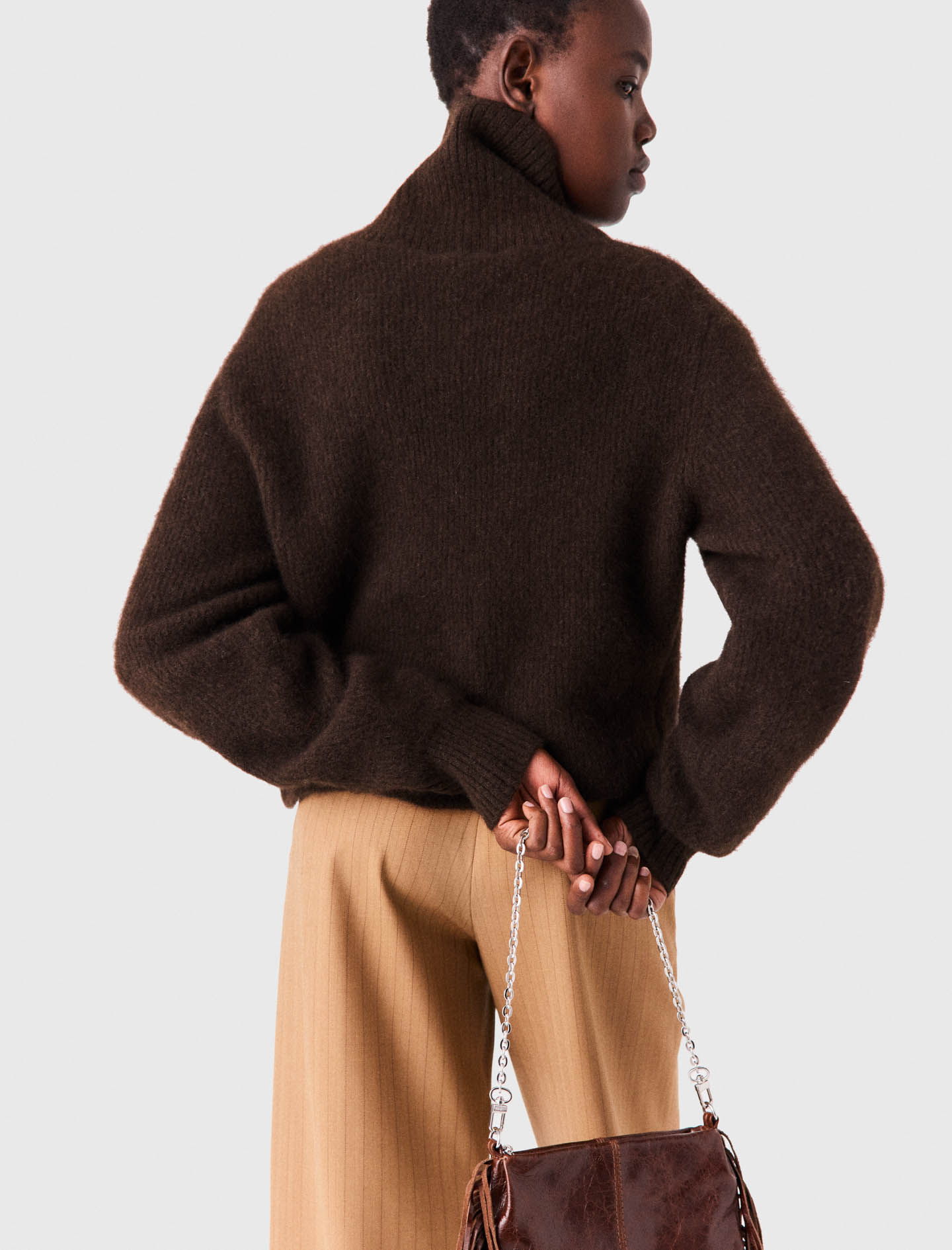 Yak Blend Roll-Neck Sweater