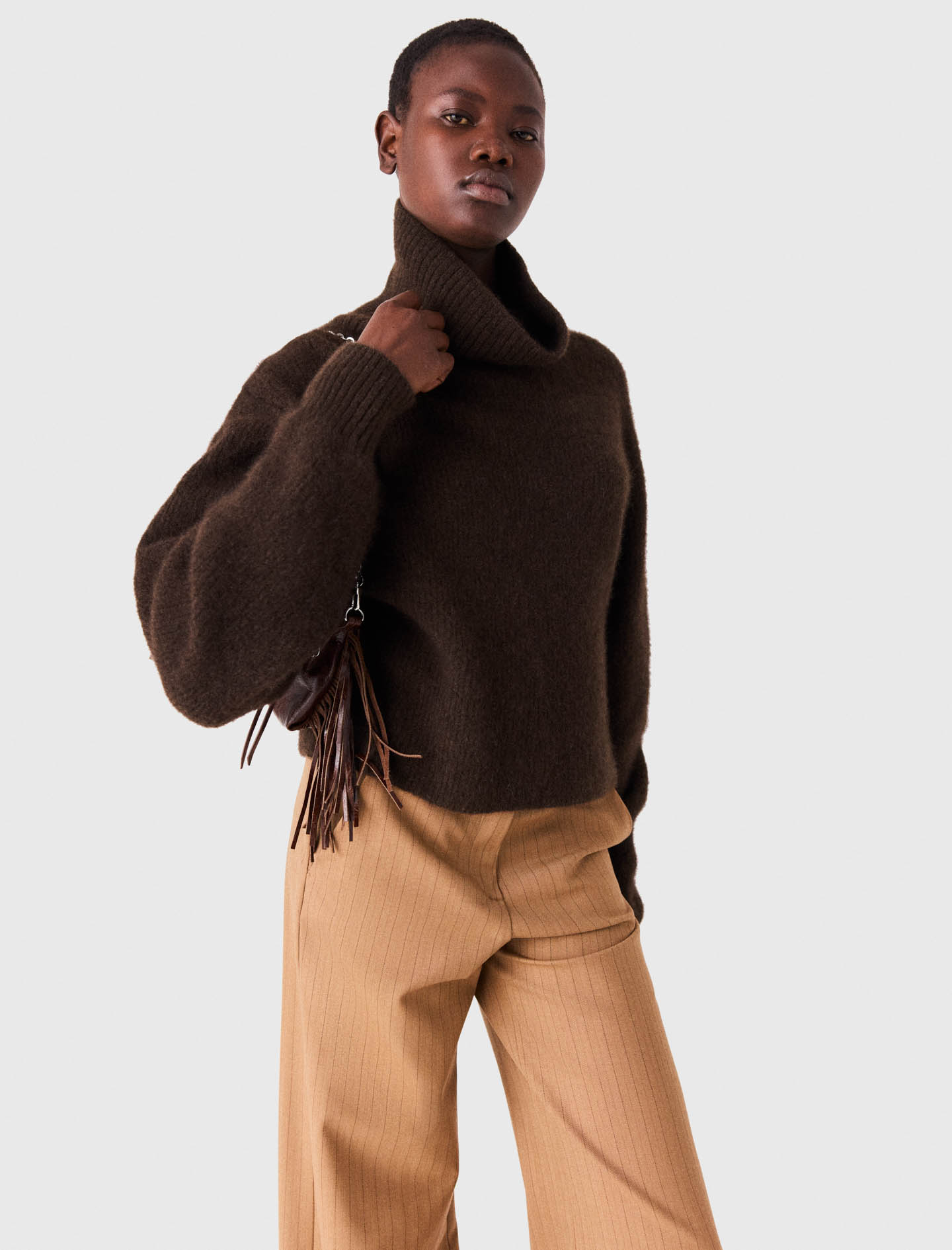 Yak Blend Roll-Neck Sweater