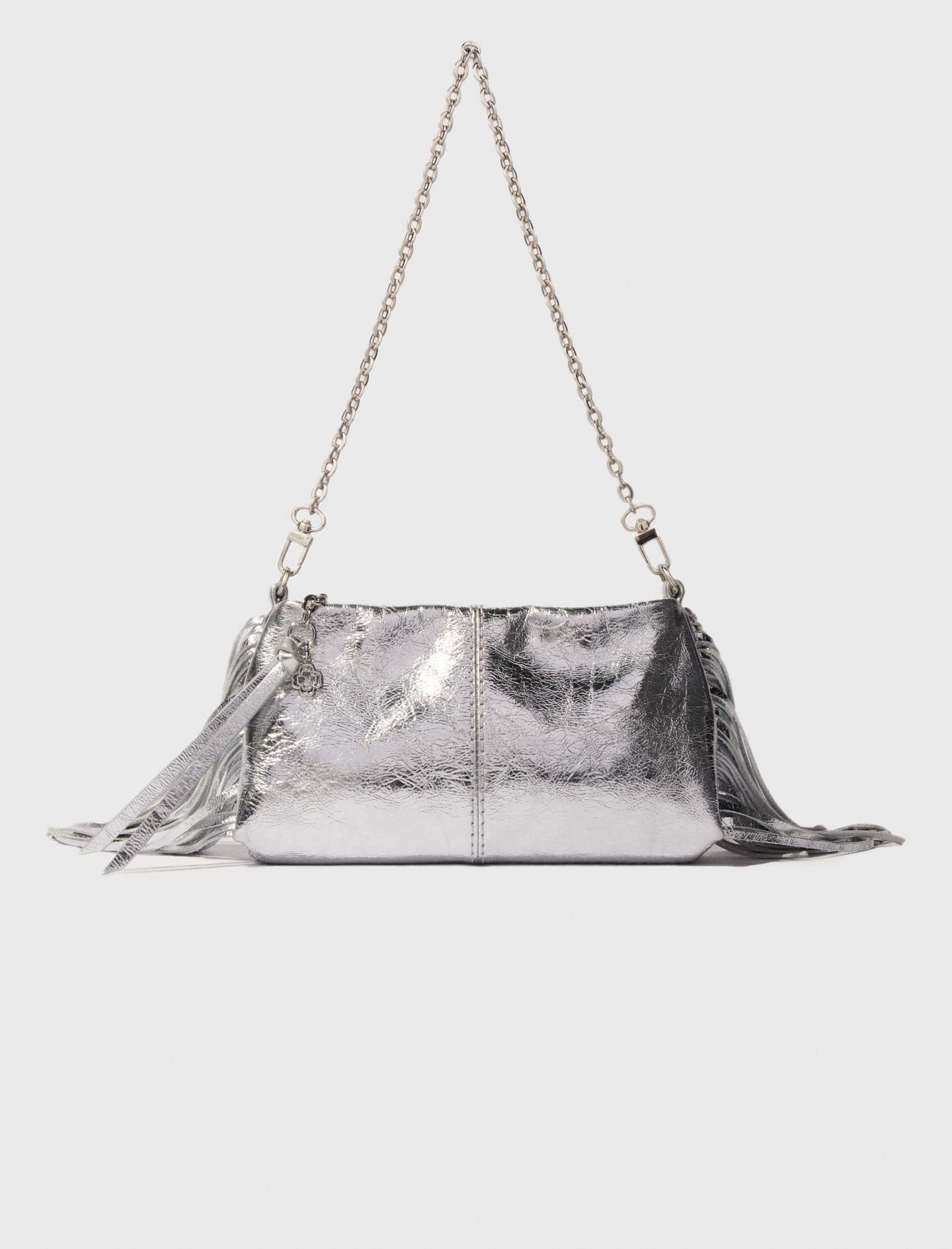 Woman's polyester Miss M leather clutch bag for Fall/Winter, size One Size, in color Silver / Grey