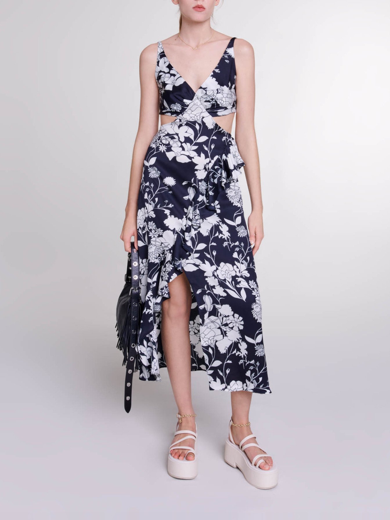 majeページ Fruit printed maxi skirt Bicolor For Women | Maje